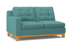 Brentwood Left Arm Loveseat :: Leg Finish: Natural / Configuration: LAF - Chaise on the Left