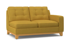 Brentwood Right Arm Loveseat :: Leg Finish: Natural / Configuration: RAF - Chaise on the Right