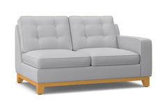 Brentwood Right Arm Loveseat :: Leg Finish: Natural / Configuration: RAF - Chaise on the Right
