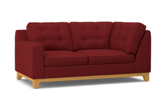 Brentwood Left Arm Corner Loveseat :: Leg Finish: Natural / Configuration: LAF - Chaise on the Left