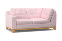 Brentwood Left Arm Corner Loveseat :: Leg Finish: Natural / Configuration: LAF - Chaise on the Left