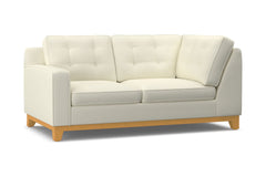 Brentwood Left Arm Corner Loveseat :: Leg Finish: Natural / Configuration: LAF - Chaise on the Left