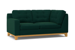 Brentwood Left Arm Corner Loveseat :: Leg Finish: Natural / Configuration: LAF - Chaise on the Left