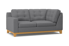 Brentwood Left Arm Corner Loveseat :: Leg Finish: Natural / Configuration: LAF - Chaise on the Left