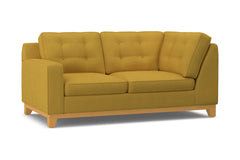 Brentwood Left Arm Corner Loveseat :: Leg Finish: Natural / Configuration: LAF - Chaise on the Left