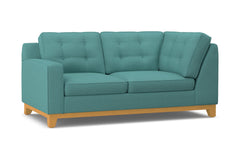 Brentwood Left Arm Corner Loveseat :: Leg Finish: Natural / Configuration: LAF - Chaise on the Left