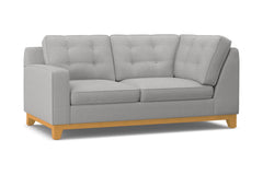 Brentwood Left Arm Corner Loveseat :: Leg Finish: Natural / Configuration: LAF - Chaise on the Left