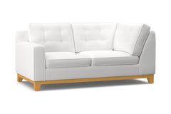 Brentwood Left Arm Corner Loveseat :: Leg Finish: Natural / Configuration: LAF - Chaise on the Left