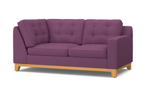 Brentwood Right Arm Corner Loveseat :: Leg Finish: Natural / Configuration: RAF - Chaise on the Right