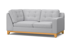Brentwood Right Arm Corner Loveseat :: Leg Finish: Natural / Configuration: RAF - Chaise on the Right