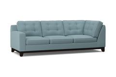 Brentwood Left Arm Corner Sofa :: Leg Finish: Espresso / Configuration: LAF - Chaise on the Left
