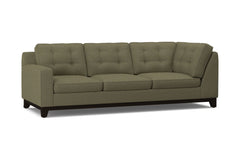 Brentwood Left Arm Corner Sofa :: Leg Finish: Espresso / Configuration: LAF - Chaise on the Left