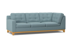 Brentwood Left Arm Corner Sofa :: Leg Finish: Natural / Configuration: LAF - Chaise on the Left