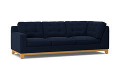 Brentwood Left Arm Corner Sofa :: Leg Finish: Natural / Configuration: LAF - Chaise on the Left