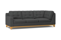 Brentwood Left Arm Corner Sofa :: Leg Finish: Natural / Configuration: LAF - Chaise on the Left