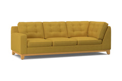 Brentwood Left Arm Corner Sofa :: Leg Finish: Natural / Configuration: LAF - Chaise on the Left