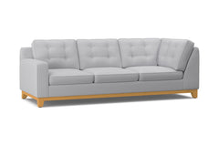 Brentwood Left Arm Corner Sofa :: Leg Finish: Natural / Configuration: LAF - Chaise on the Left