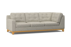 Brentwood Left Arm Corner Sofa :: Leg Finish: Natural / Configuration: LAF - Chaise on the Left