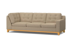 Brentwood Right Arm Corner Sofa :: Leg Finish: Natural / Configuration: RAF - Chaise on the Right