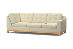 Brentwood Right Arm Corner Sofa :: Leg Finish: Natural / Configuration: RAF - Chaise on the Right