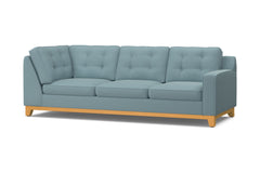 Brentwood Right Arm Corner Sofa :: Leg Finish: Natural / Configuration: RAF - Chaise on the Right