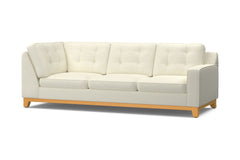 Brentwood Right Arm Corner Sofa :: Leg Finish: Natural / Configuration: RAF - Chaise on the Right