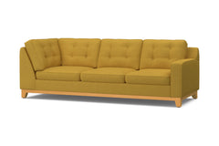 Brentwood Right Arm Corner Sofa :: Leg Finish: Natural / Configuration: RAF - Chaise on the Right