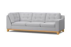 Brentwood Right Arm Corner Sofa :: Leg Finish: Natural / Configuration: RAF - Chaise on the Right