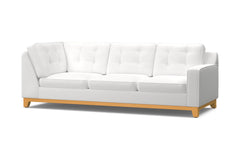 Brentwood Right Arm Corner Sofa :: Leg Finish: Natural / Configuration: RAF - Chaise on the Right