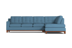 Brentwood 2pc Sectional Sofa :: Leg Finish: Pecan / Configuration: RAF - Chaise on the Right