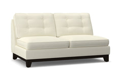 Brentwood Armless Apartment Size Sofa :: Leg Finish: Espresso