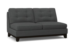 Brentwood Armless Apartment Size Sofa :: Leg Finish: Espresso