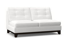 Brentwood Armless Apartment Size Sofa :: Leg Finish: Espresso