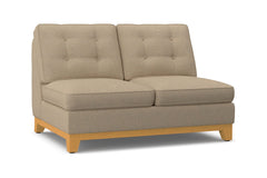 Brentwood Armless Loveseat :: Leg Finish: Natural