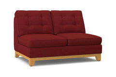 Brentwood Armless Loveseat :: Leg Finish: Natural
