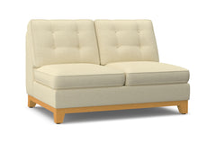 Brentwood Armless Loveseat :: Leg Finish: Natural