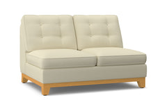Brentwood Armless Loveseat :: Leg Finish: Natural
