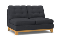 Brentwood Armless Loveseat :: Leg Finish: Natural