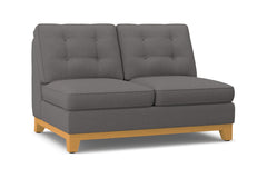 Brentwood Armless Loveseat :: Leg Finish: Natural