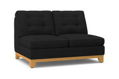 Brentwood Armless Loveseat :: Leg Finish: Natural