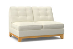 Brentwood Armless Loveseat :: Leg Finish: Natural
