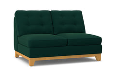 Brentwood Armless Loveseat :: Leg Finish: Natural