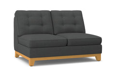 Brentwood Armless Loveseat :: Leg Finish: Natural