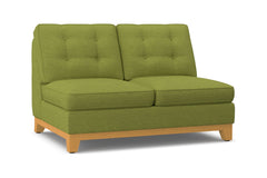 Brentwood Armless Loveseat :: Leg Finish: Natural