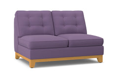 Brentwood Armless Loveseat :: Leg Finish: Natural