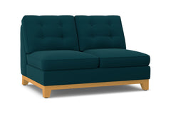 Brentwood Armless Loveseat :: Leg Finish: Natural