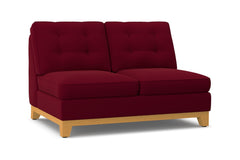 Brentwood Armless Loveseat :: Leg Finish: Natural