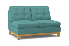 Brentwood Armless Loveseat :: Leg Finish: Natural