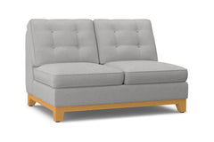 Brentwood Armless Loveseat :: Leg Finish: Natural