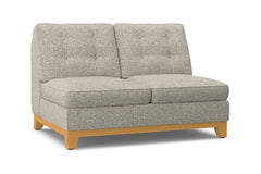 Brentwood Armless Loveseat :: Leg Finish: Natural